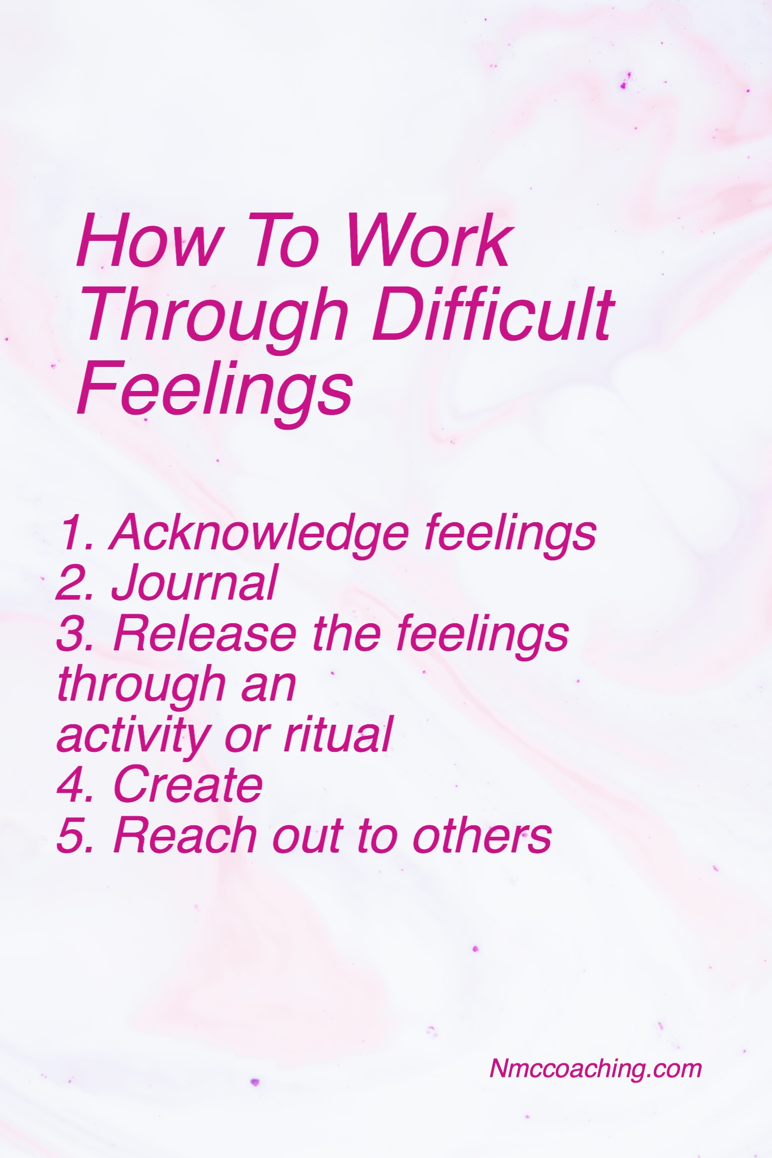 Strategies for dealing with difficult feelings