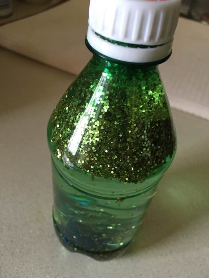 Glitter sensory bottle