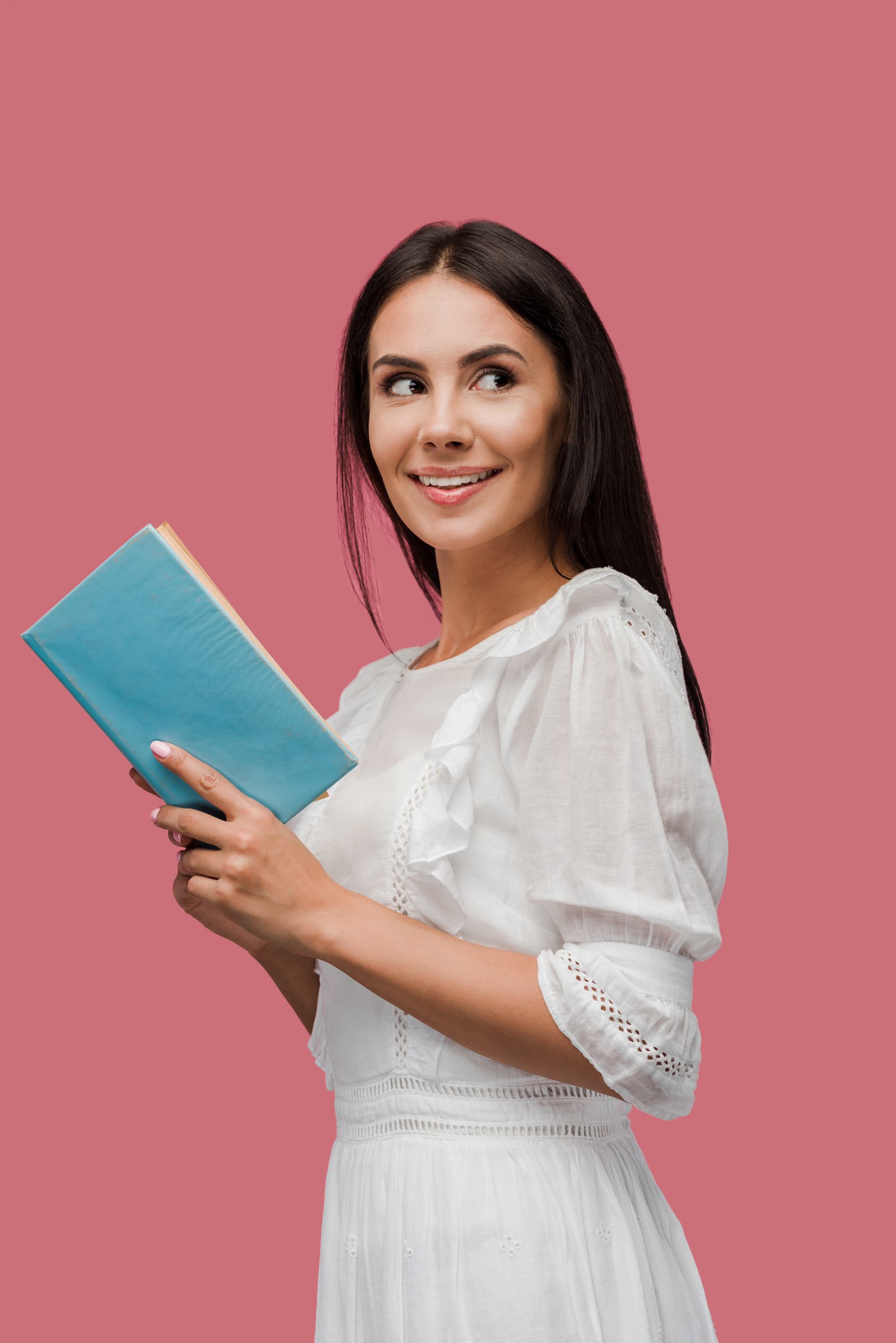 Woman reading book